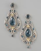 Konstantino London Blue Topaz Chandelier Post Back Earrings - Lyst