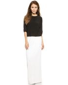 Rachel Zoe Aviana Dolman Maxi Dress - White/Black - Lyst