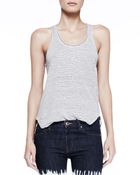 Etoile Isabel Marant Flavien Striped Racerback Tank Ecru - Lyst