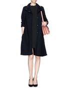 Armani Wool Knit Long Coat - Lyst