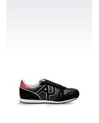 Armani Jeans Sneaker In Leather With Logo - Lyst