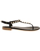 Balenciaga Arena Studded Flat Sandals - Lyst