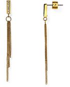Michael Kors Pave Curb Chain Post Earrings - Lyst