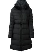 Add Belted Fur Trimmed Coat - Lyst
