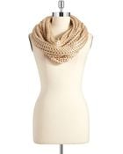 Steve Madden Metallic Infinity Scarf - Lyst