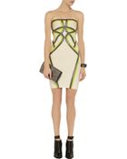 Hervé Léger Strapless Bandage Dress - Lyst