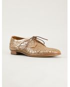 Silvano Sassetti Perforated Derby Shoes - Lyst