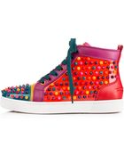Christian Louboutin Louis Woman Flat Multi/ Spikes - Lyst