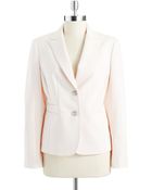 Anne Klein Two Button Blazer - Lyst