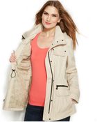 Michael Kors Michael Petite Hooded Anorak Jacket - Lyst