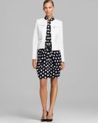 MICHAEL Michael Kors Framed Zip Front Jacket - Lyst