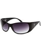 MICHAEL Michael Kors Women'S Rectangle Black Sunglasses - Lyst