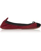 Yosi Samra Suede Ballet Flats - Lyst