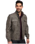 Calvin Klein Faux Lamb Jacket - Lyst