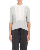 Mason by Michelle Mason Silk-Bib Top - Lyst