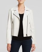 Elie Tahari Cracked Leather Roxie Jacket - Lyst