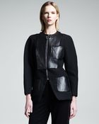 Alexander Wang Leatherpanel Zip Jacket - Lyst