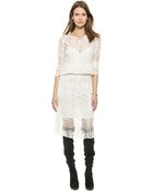 Free People Luna Lace Dress - Ivory - Lyst