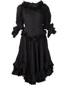Comme Des Garçons Ruffle Bottom Dress - Lyst