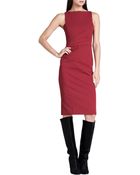 J. Mendel Boat-neck Fitted Sheath Dress - Lyst