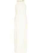 River Island Cream Crepe Bodycon Maxi Dress - Lyst