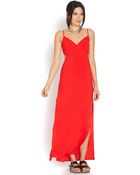 Forever 21 Clever Cut Maxi Dress - Lyst