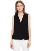 Club Monaco Warren Leather Tank - Lyst