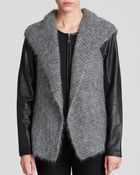 Eileen Fisher Hooded Vest - Lyst