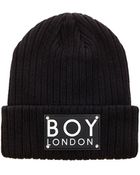 BOY London Patch Beanie - Lyst