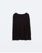 Zara Lace Sweater - Lyst