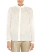 Jason Wu Ivory Silk & Lace Shirt - Lyst