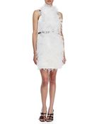 Jason Wu Feathery Combo Belted Dress - Lyst