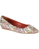 Missoni Beaded Shimmer Flats - Lyst