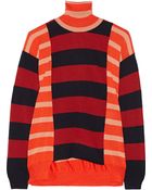 Stella McCartney Striped Wool Turtleneck Sweater - Lyst