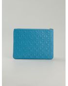 Comme Des Garçons Embossed Zipped Purse - Lyst