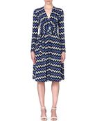 MICHAEL Michael Kors Chevron Twist-Wrap Dress - Lyst
