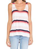 Splendid Horizon Stripe Jersey Tank - Lyst