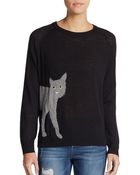 French Connection Cat Intarsia Sweater - Lyst