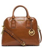 MICHAEL Michael Kors Alexis Medium Convertible Leather Satchel - Lyst