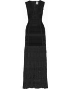 Hervé Léger Miriam Bandage and Pointelle Gown - Lyst