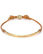 Dogeared Balance Tube Leather Bracelet - Lyst