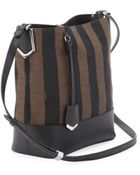 Fendi Pequin Striped Bucket Bag - Lyst