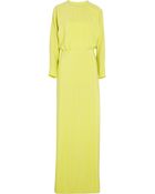 Valentino Slit-Back Silk Gown - Lyst