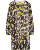 M Missoni Printed Silk-Crepe Dress - Lyst