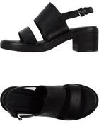 Jil Sander Navy Sandals - Lyst