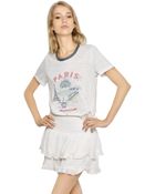 Etoile Isabel Marant Paris Printed Linen T-Shirt - Lyst