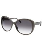 Calvin Klein Women'S Oversized Grey Sunglasses - Lyst