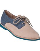 Splendid Sandford Oxford Beige Suede - Lyst