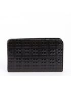 Burberry Black Check Embossed Leather Card Holder - Lyst