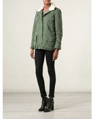 Aspesi Fur Collar Jacket - Lyst